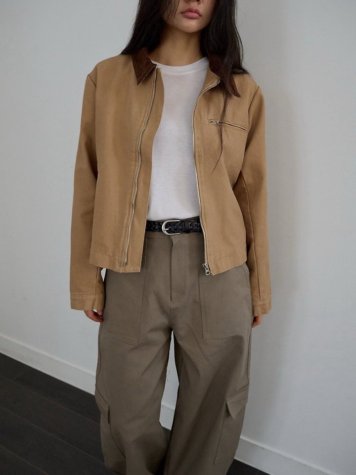 Billy Washed Colorblock Work Jacket by Lenoii for Women - view 4