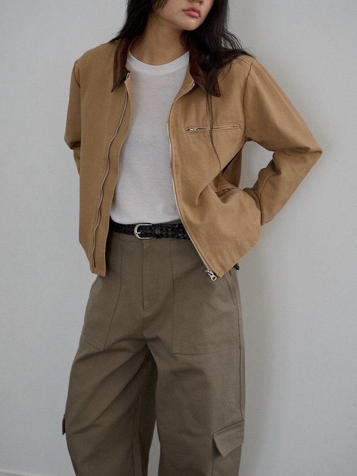 Billy Washed Colorblock Work Jacket by Lenoii for Women - view 6