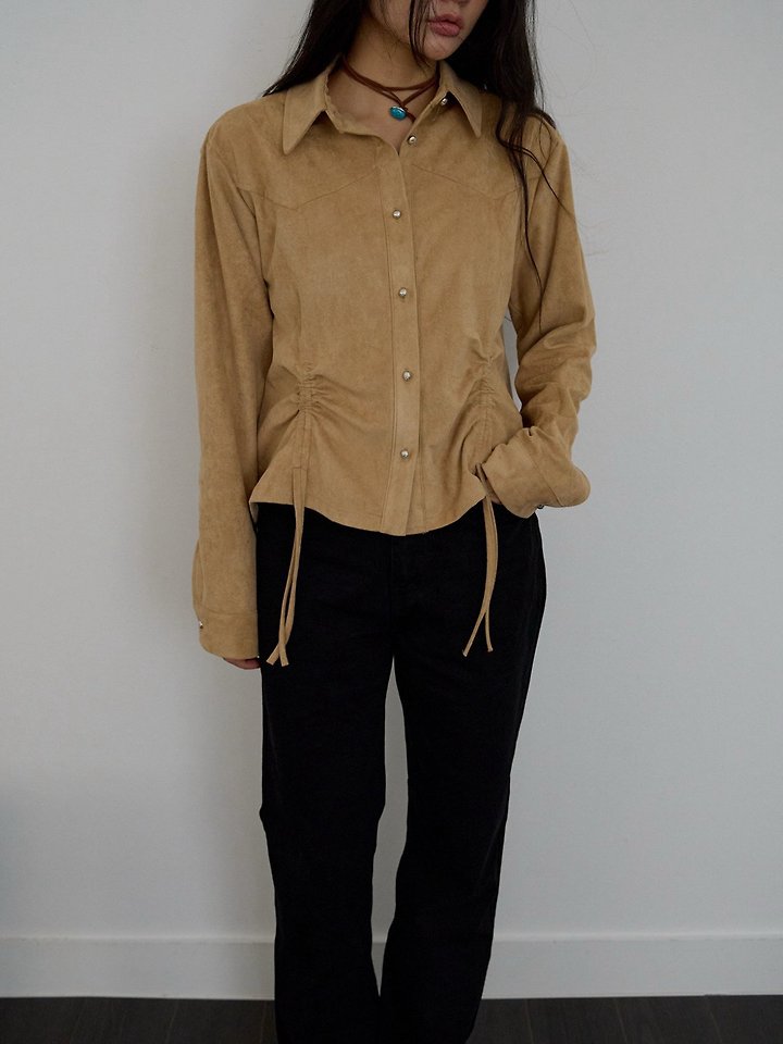Western Suede Shirt by Lenoii for Women - view 1