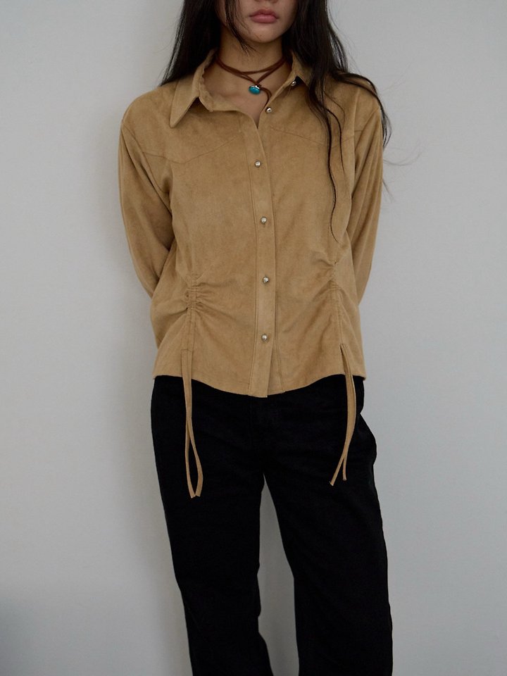 Western Suede Shirt by Lenoii for Women - view 3