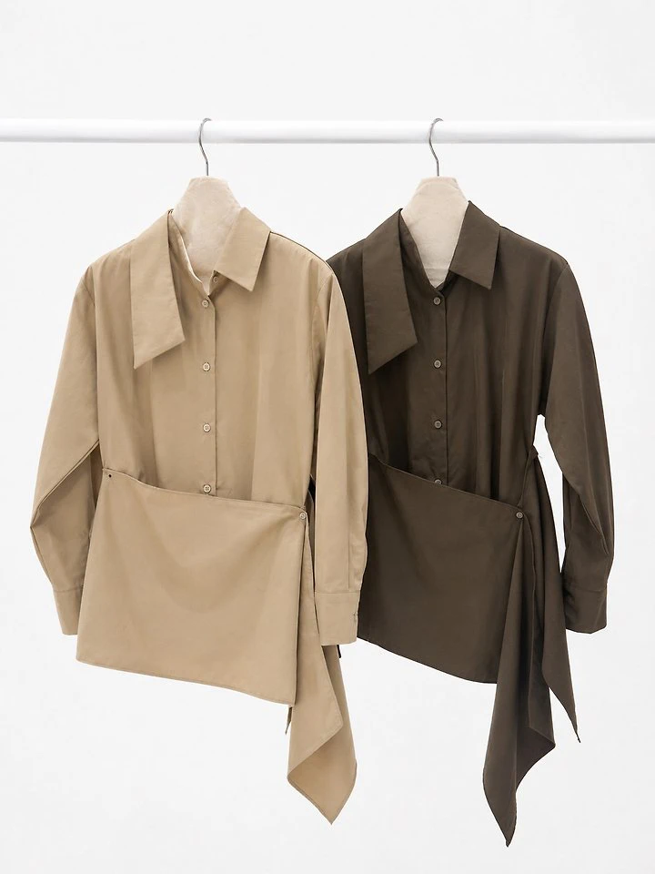 Chocol Wrap Shirt (Detachable Wrap) by Lenoii for Women - view 10