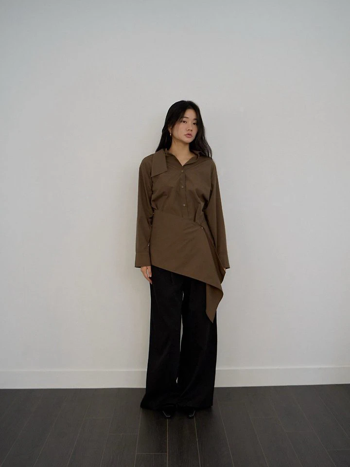 Chocol Wrap Shirt (Detachable Wrap) by Lenoii for Women - view 4