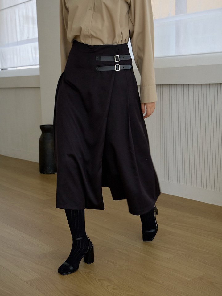 Adne Buckle Wrap Skirt by Lenoii for Women - view 1