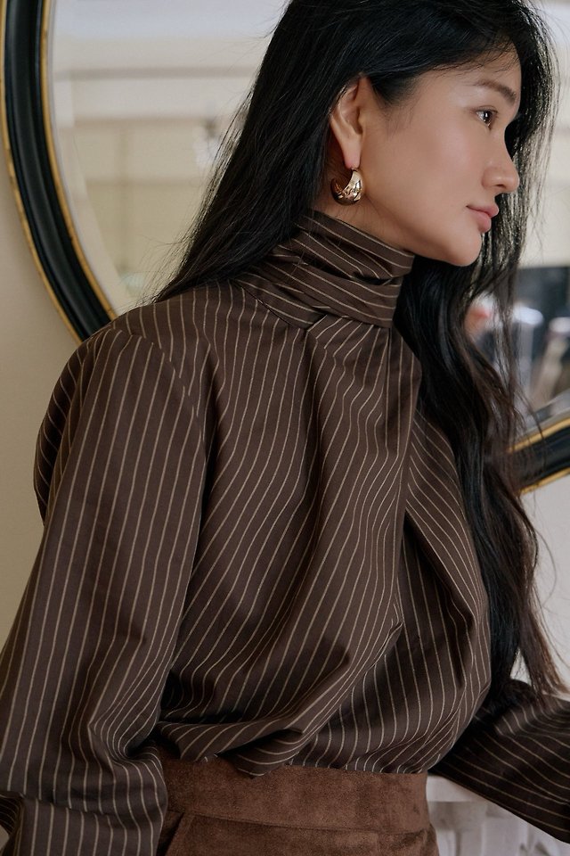 Oles Stripe Tie Blouse by Lenoii for Women - view 2