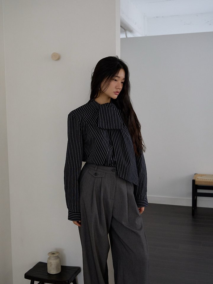 Oles Stripe Tie Blouse by Lenoii for Women - view 8