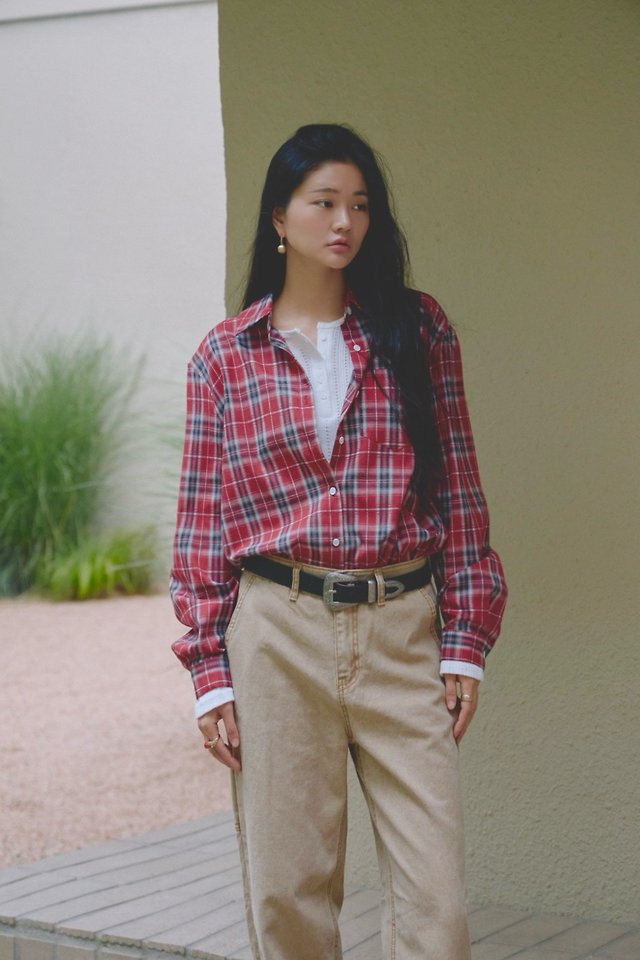 Brooklyn Check Shirt by Lenoii for Women - view 8