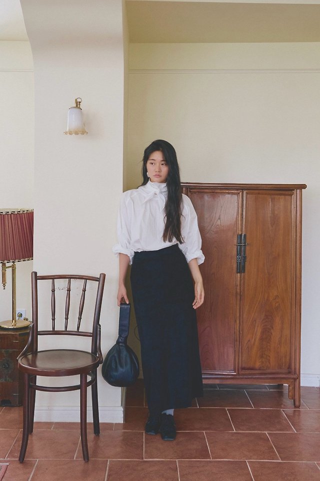 Berlin Suede Maxi Long Skirt by Lenoii for Women - view 9