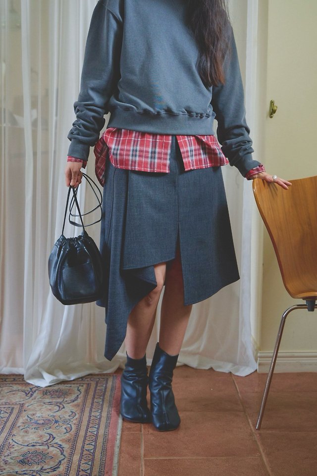 London Asymmetric Skirt by Lenoii for Women - view 6