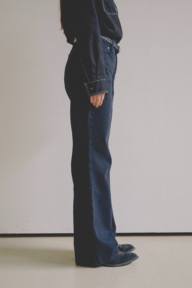 Luxen Semi Bootcut Black Jeans by Lenoii for Women - view 5