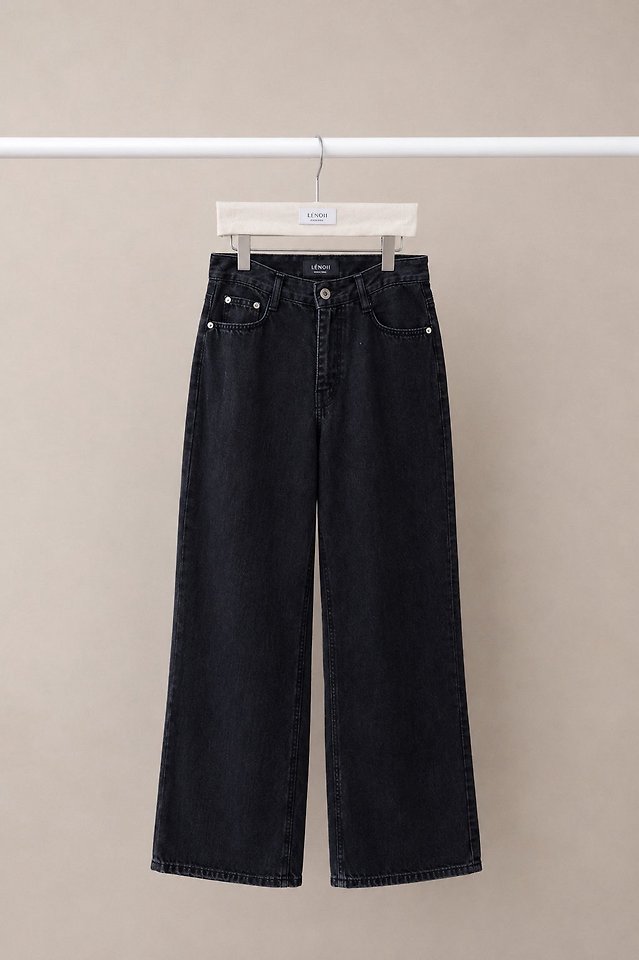Luxen Semi Bootcut Black Jeans by Lenoii for Women - view 7