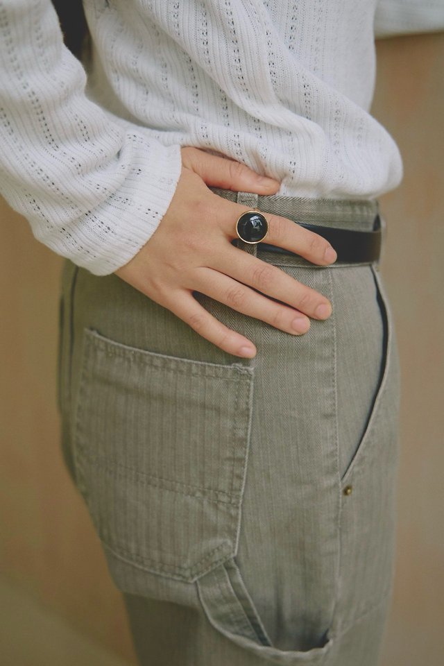 Mark Herringbone Outpocket Cotton Pants by Lenoii for Women - view 11