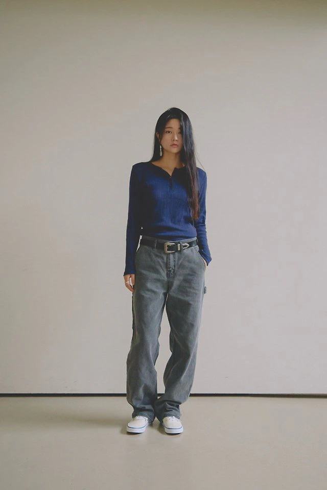 Dipo Oxford Carpenter Work Pants by Lenoii for Women - view 1