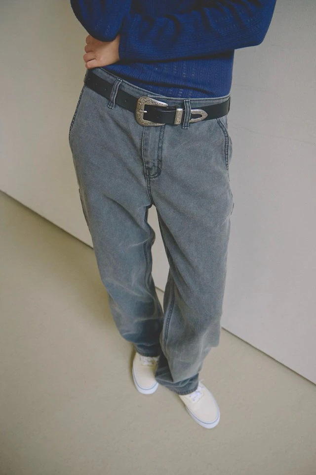 Dipo Oxford Carpenter Work Pants by Lenoii for Women - view 3