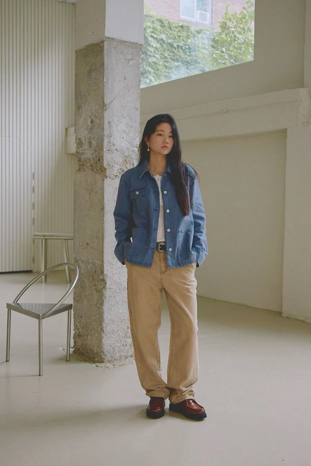 Dipo Oxford Carpenter Work Pants by Lenoii for Women - view 9