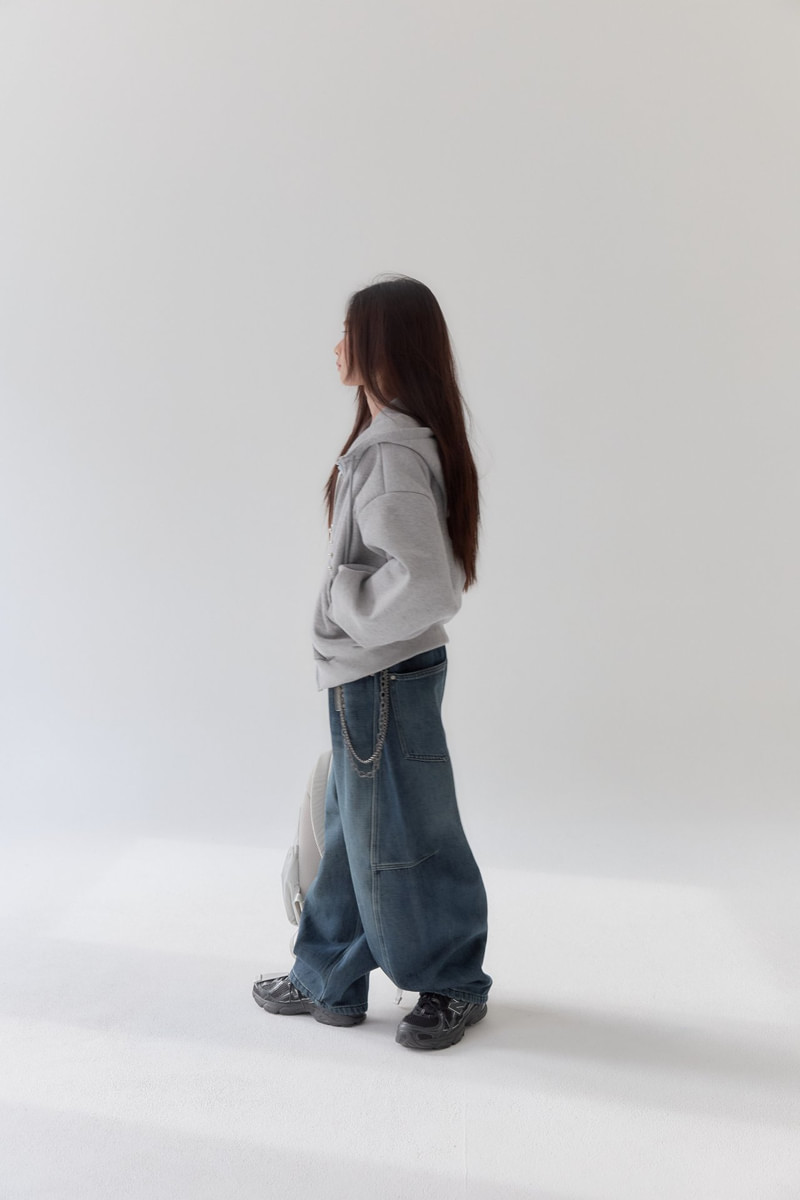 Curve Chain Denim Pants by Lilas for Child - view 6