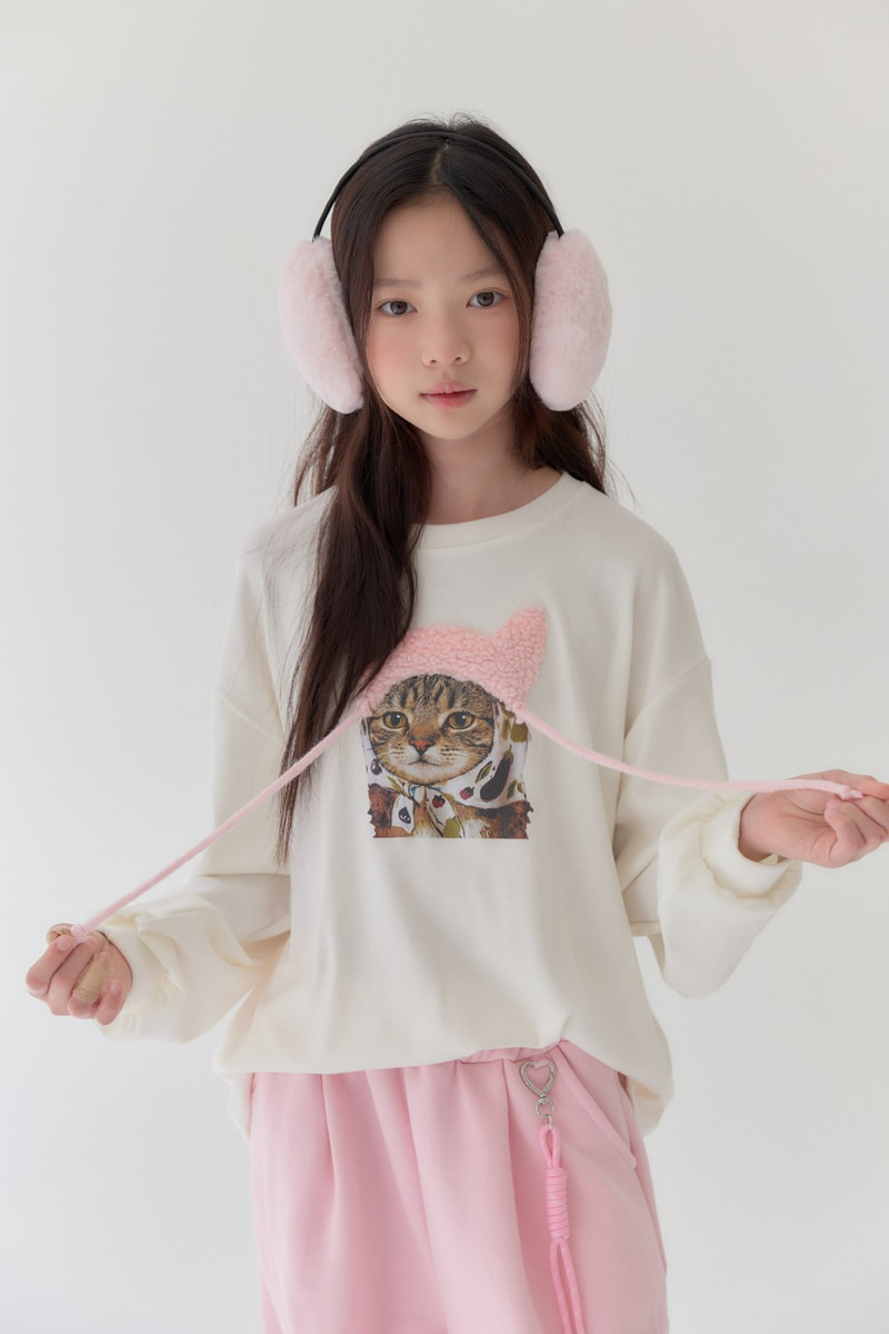 Pinky Cat Tee by Lilas for Child - view 1
