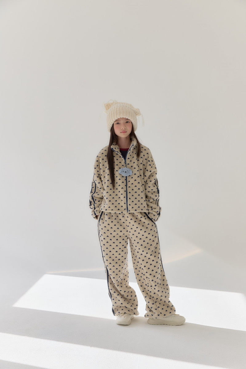 Rosé Fleece Jacket by Lilas for Child - view 11