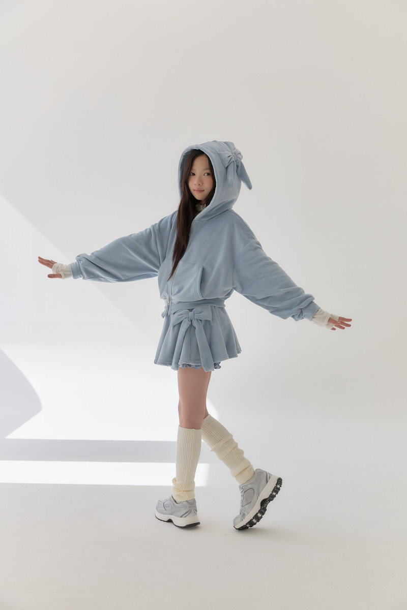 Ribbon Hooded Jacket by Lilas for Child - view 9