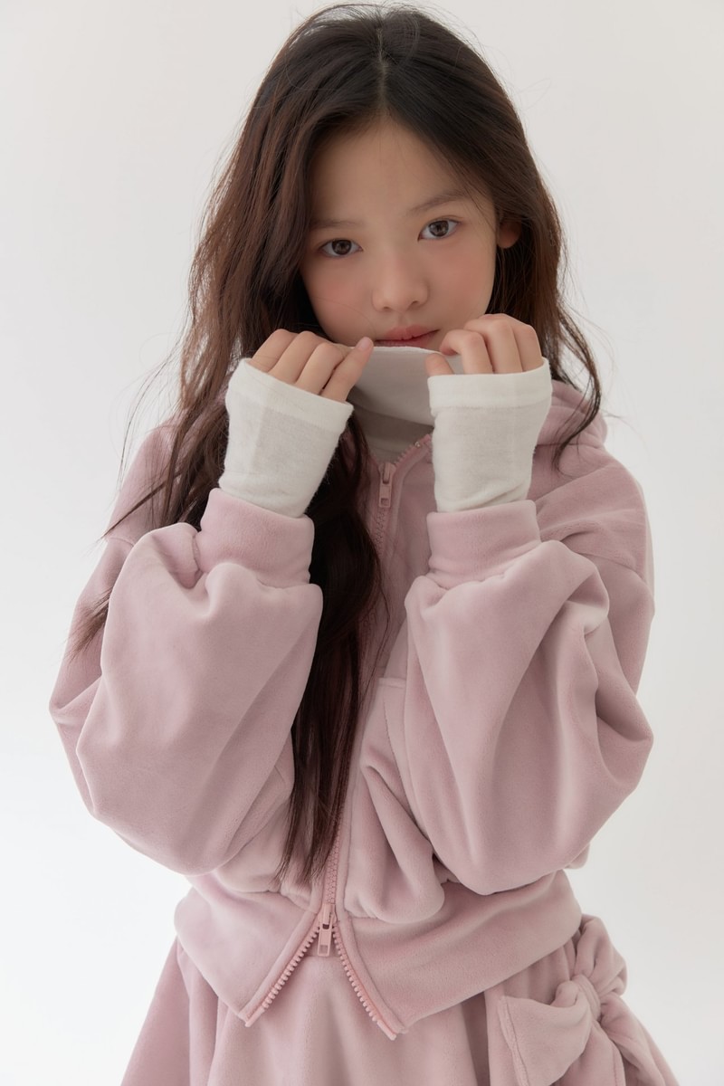 Ribbon Hooded Jacket by Lilas for Child - view 10