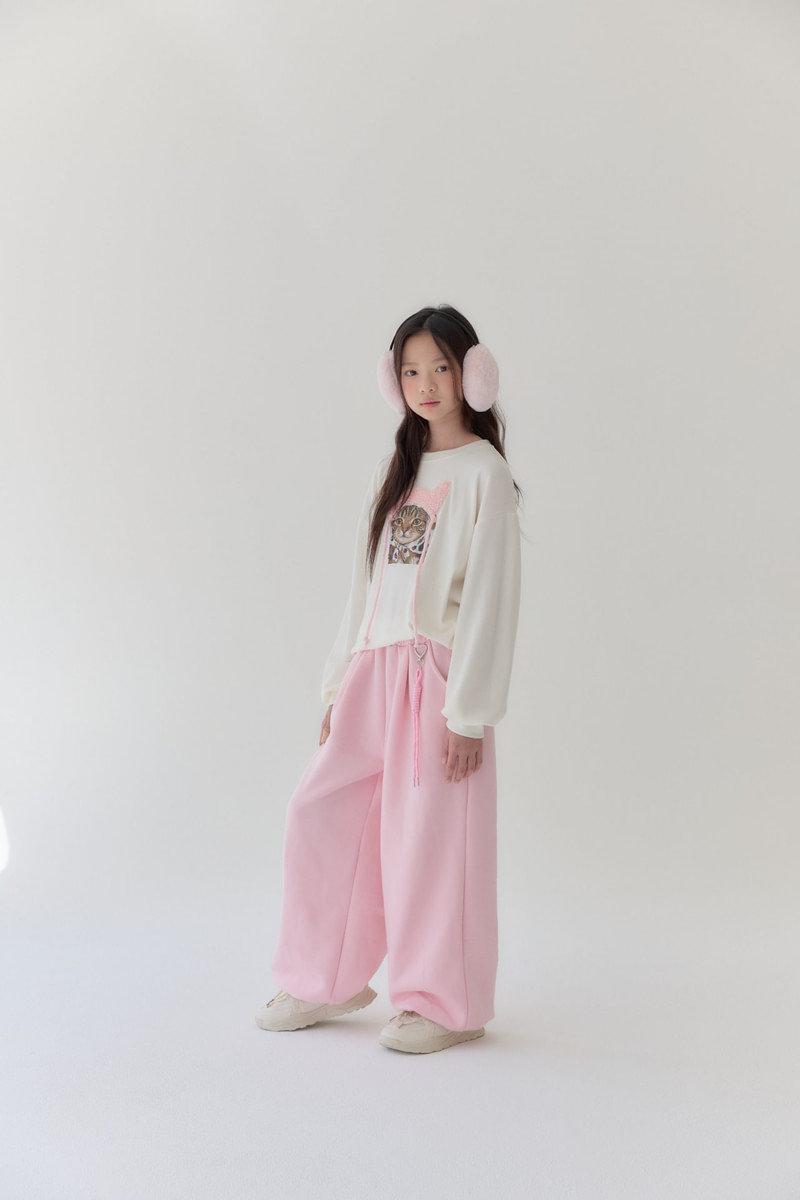 Pinky Cat Tee by Lilas for Child - view 4
