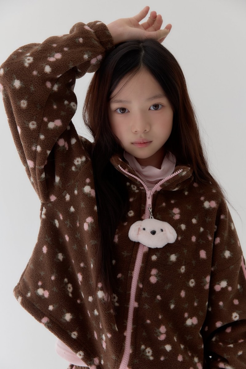 Rosé Fleece Jacket by Lilas for Child - view 1