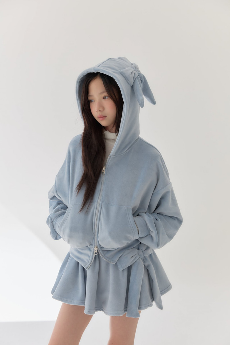 Ribbon Hooded Jacket by Lilas for Child - view 1