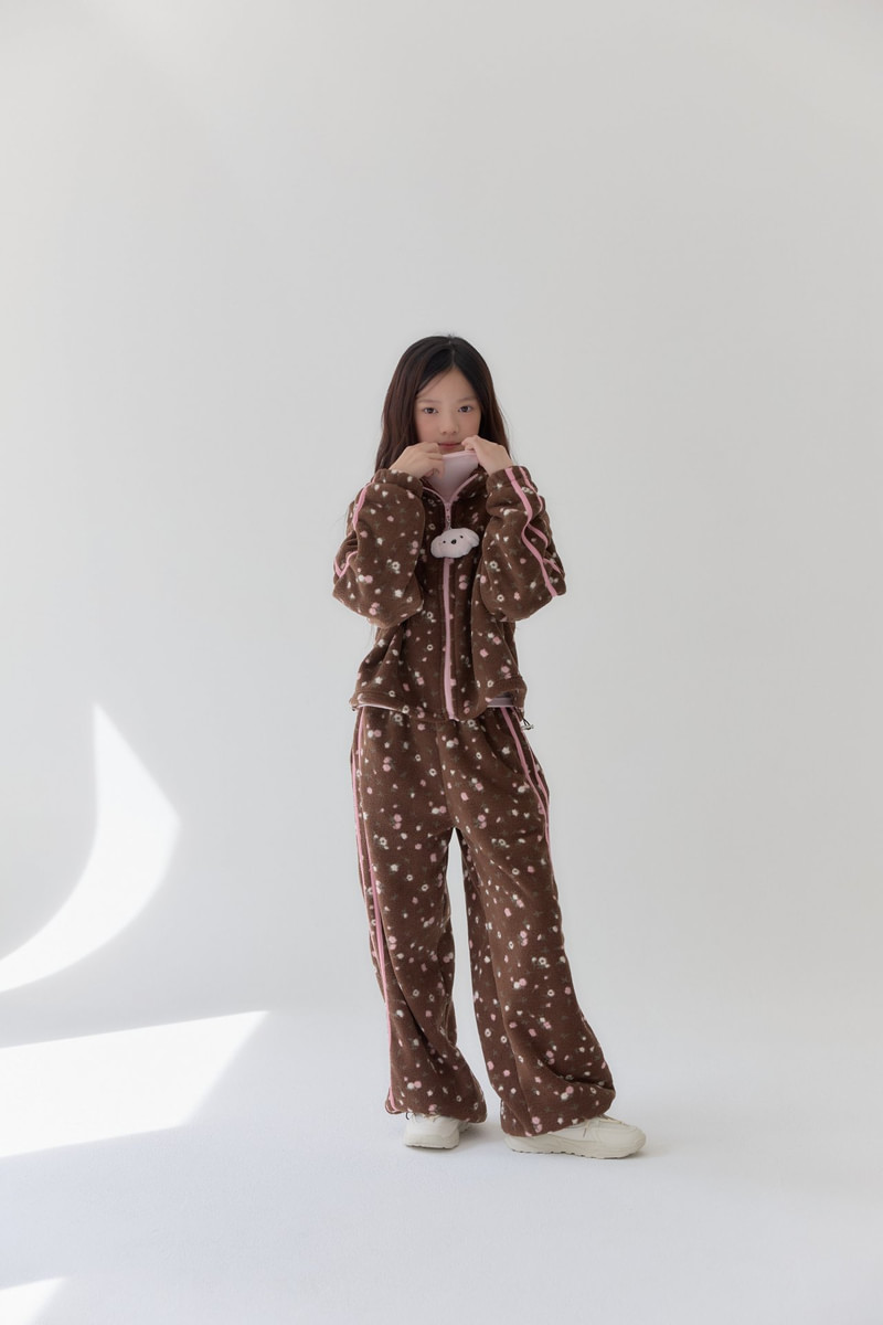 Rosé Fleece Jacket by Lilas for Child - view 2