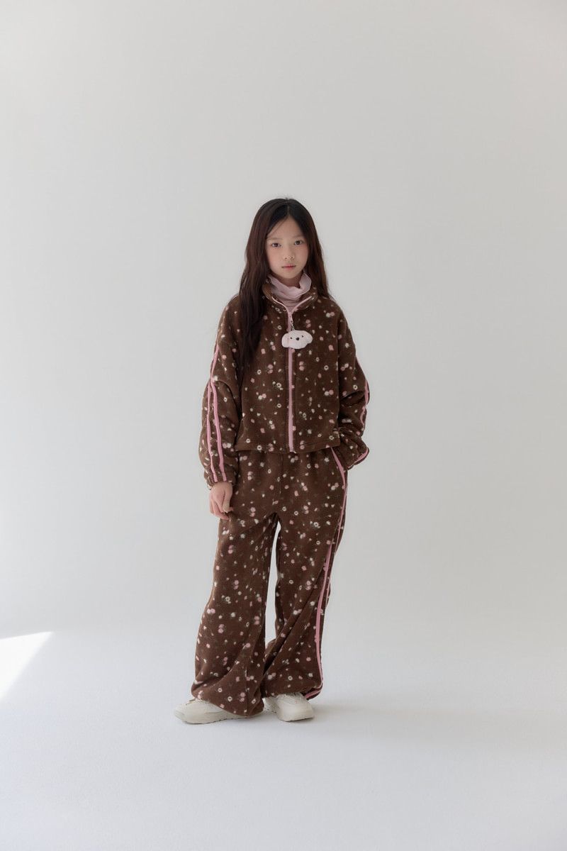 Rosé Fleece Jacket by Lilas for Child - view 3
