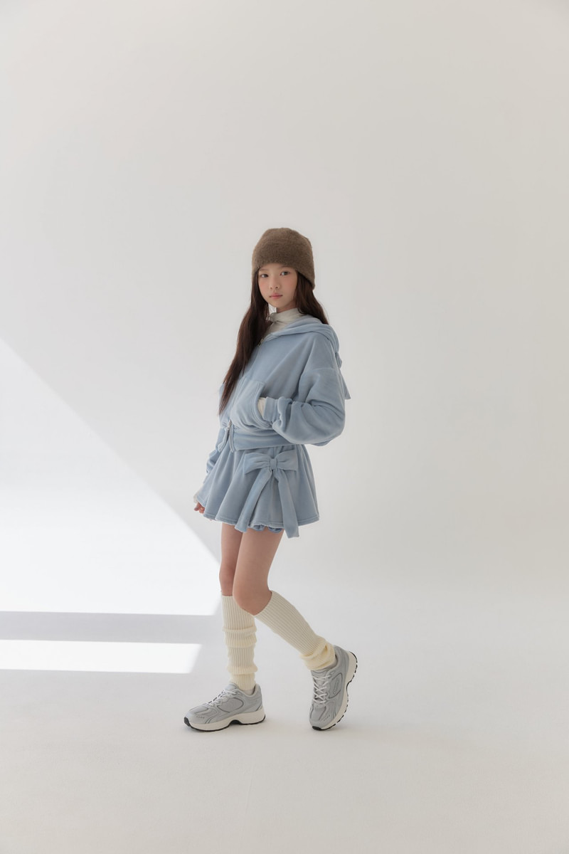 Ribbon Hooded Jacket by Lilas for Child - view 3