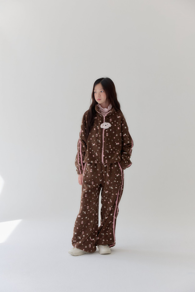 Rosé Fleece Jacket by Lilas for Child - view 4