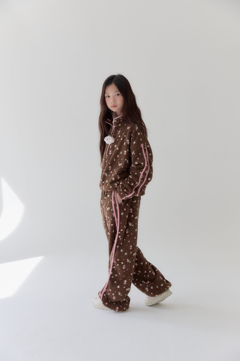 Rosé Fleece Jacket by Lilas for Child - view 7