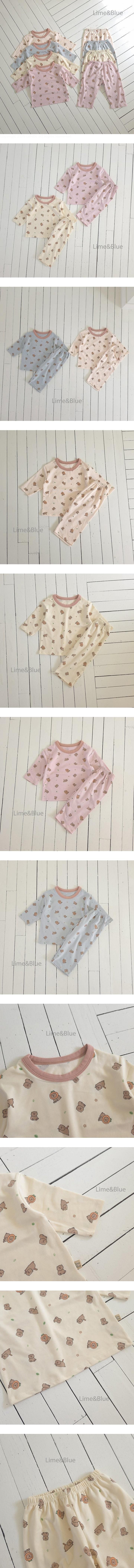 Capybara Top & Bottom Set by Lime & Blue for Child unisex - view 1