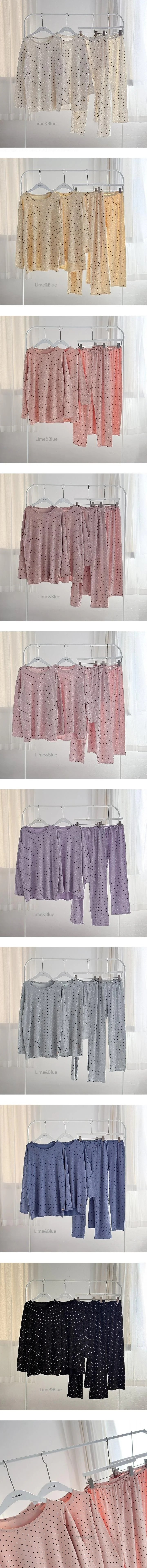 Autumn Dot Vest Loungewear - Adult by Lime & Blue for Mom + child - view 1