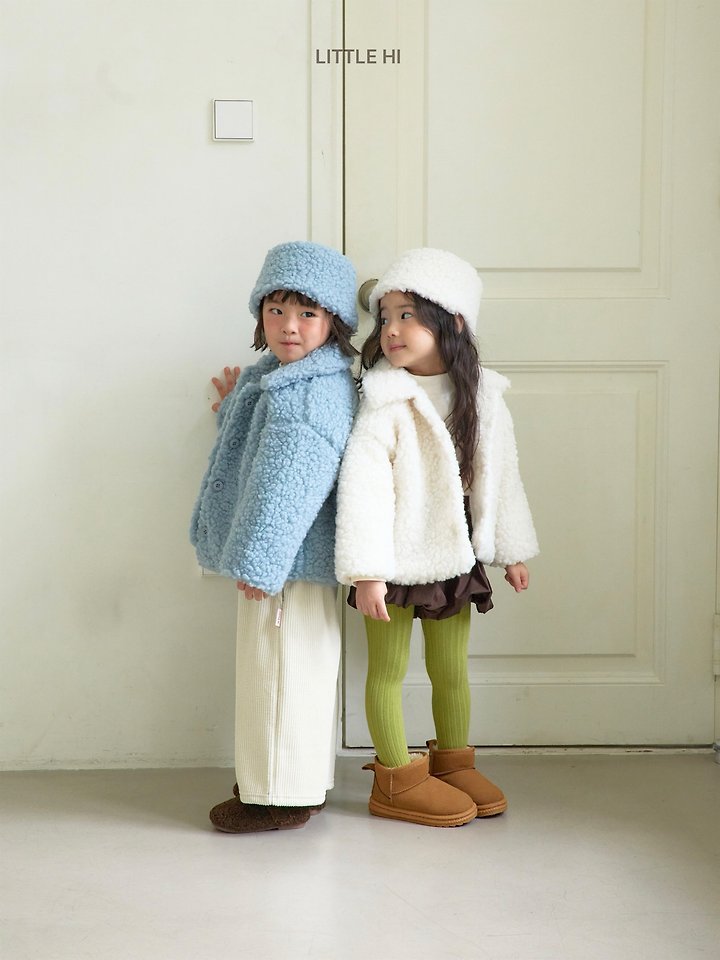 King Boucle Collar Jacket by Little Hi for Child - view 9