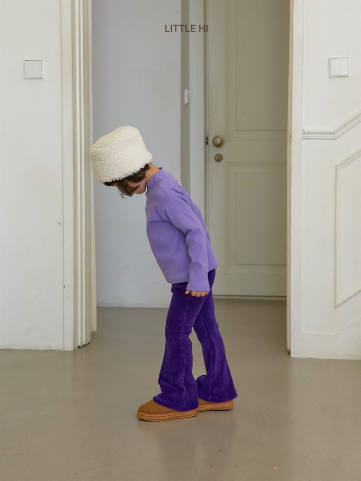 Velour Pop Bootcut Pants by Little Hi for Child - view 10