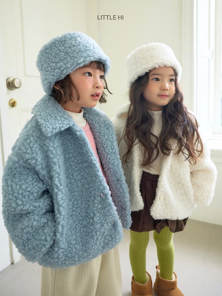 King Boucle Collar Jacket by Little Hi for Child - view 10