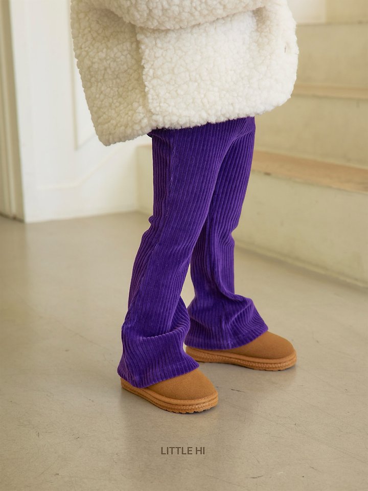 Velour Pop Bootcut Pants by Little Hi for Child - view 11