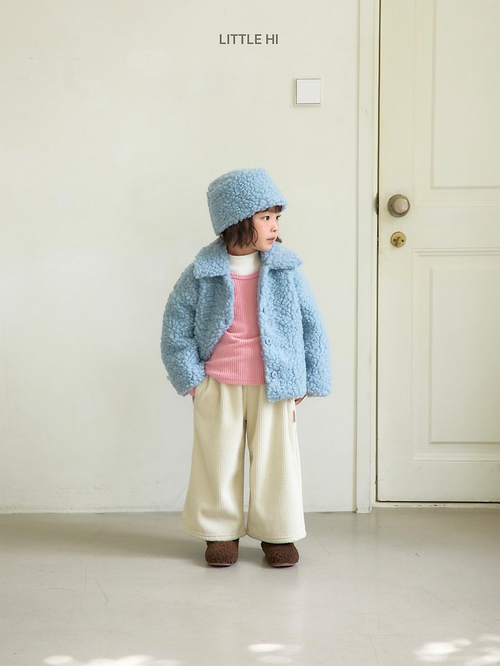 King Boucle Collar Jacket by Little Hi for Child - view 12