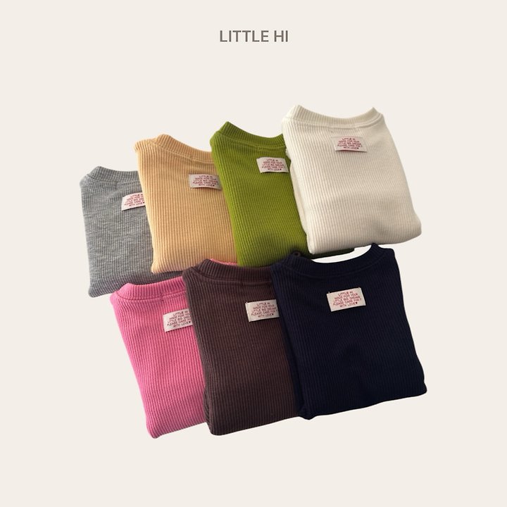 Weekly Ribbed Tee by Little Hi for Child - view 1