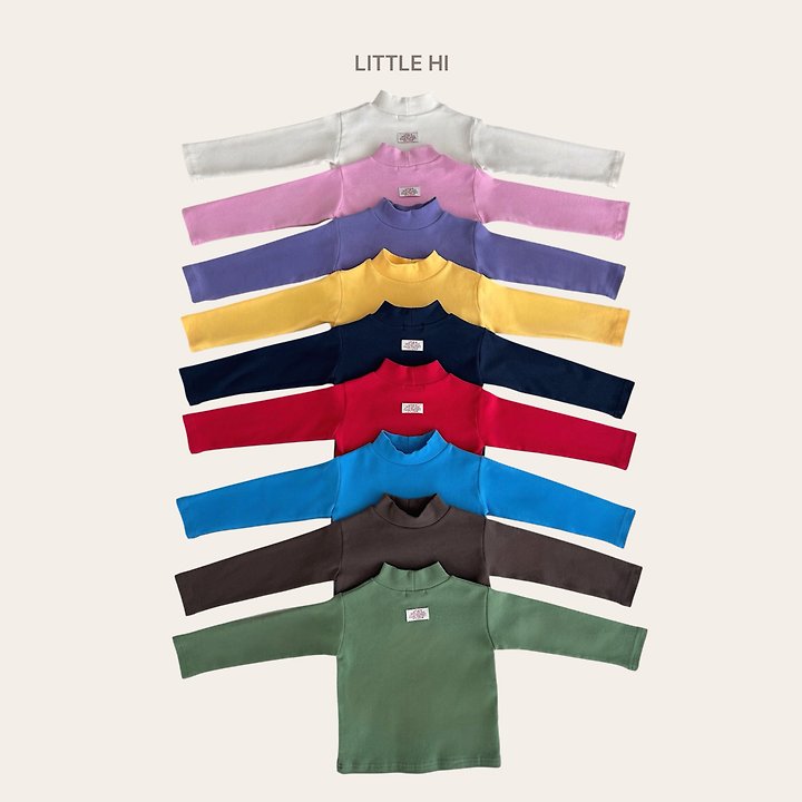 Lolly Pop Peach Turtleneck Tee by Little Hi for Child - view 1