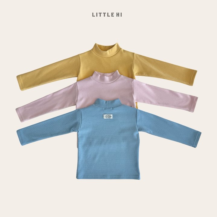 Mellow Stripe Turtleneck Tee by Little Hi for Child - view 1