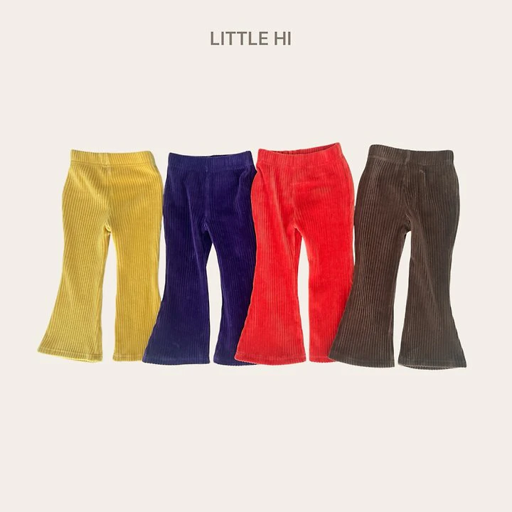 Velour Pop Bootcut Pants by Little Hi for Child - view 1