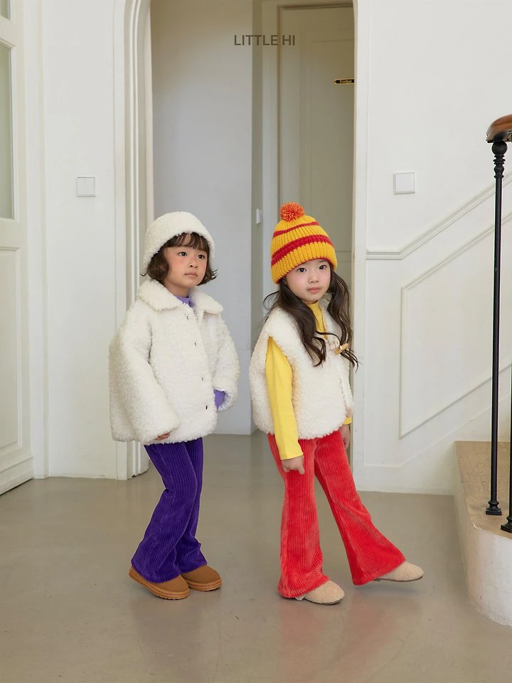 Velour Pop Bootcut Pants by Little Hi for Child - view 4