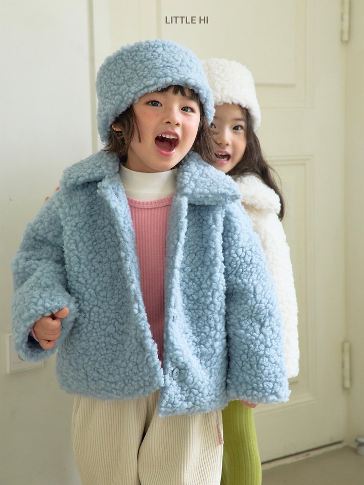 King Boucle Collar Jacket by Little Hi for Child - view 8