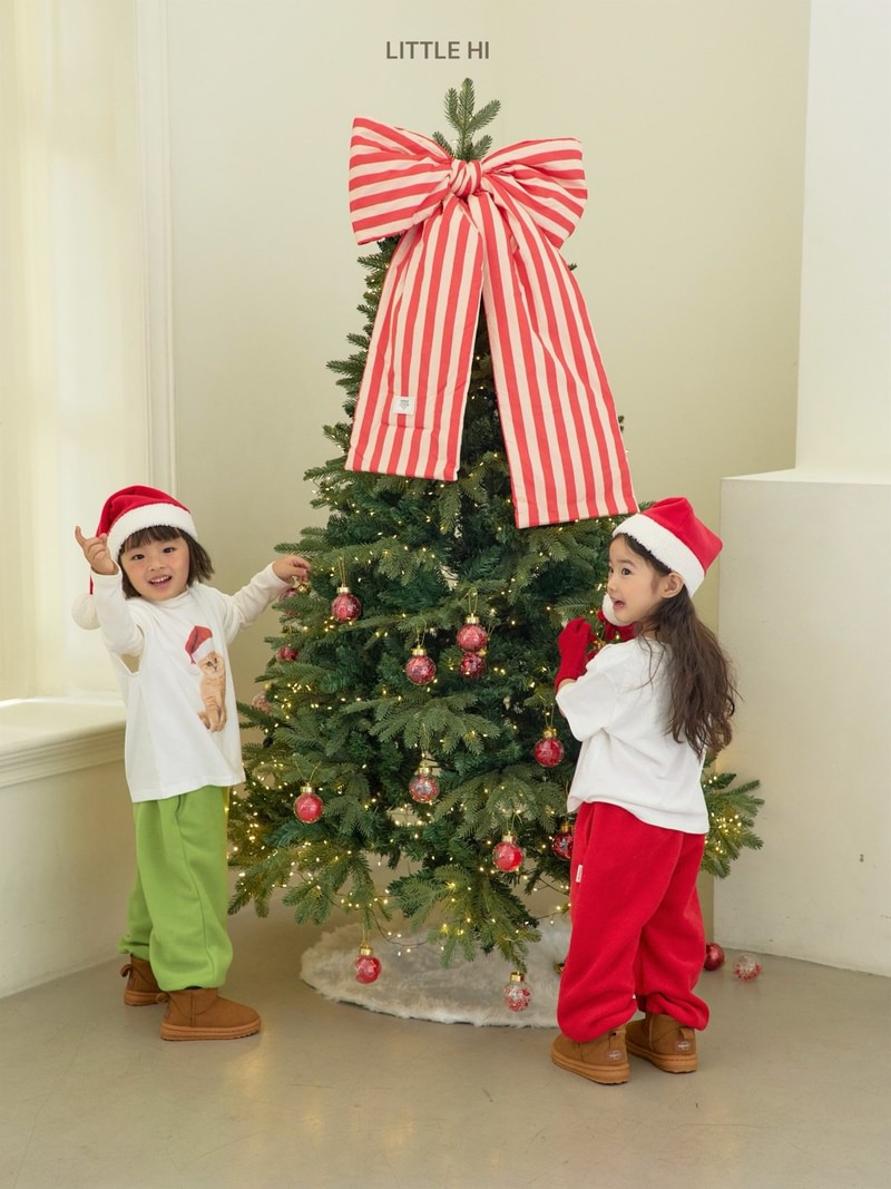 Merry Cat Peach Tee by Little Hi for Child - view 6