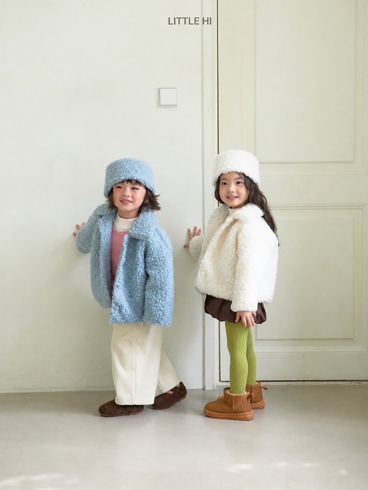 King Boucle Collar Jacket by Little Hi for Child - view 6