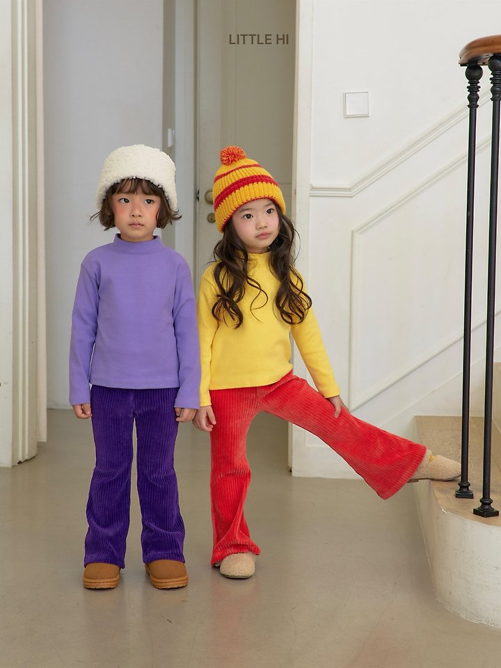 Velour Pop Bootcut Pants by Little Hi for Child - view 7