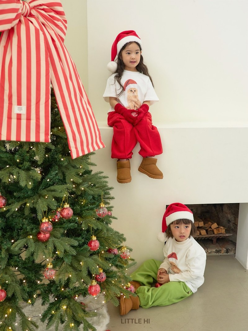 Merry Cat Peach Tee by Little Hi for Child - view 5