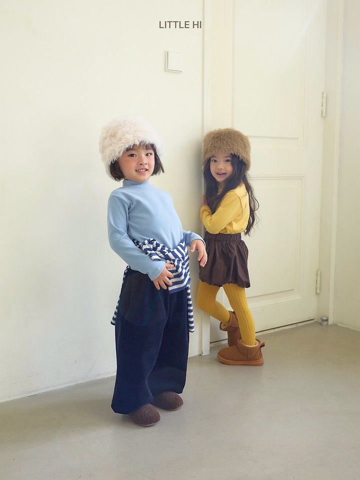 Mellow Stripe Turtleneck Tee by Little Hi for Child - view 9