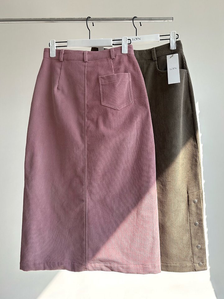 Carol Corduroy Skirt by Lofn for Women - view 2